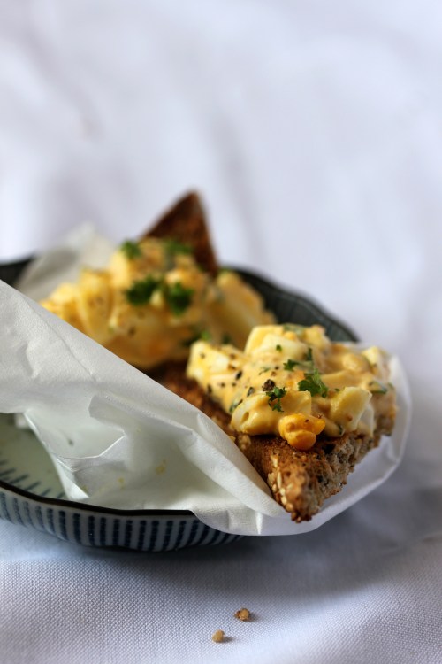 egg salad on toast