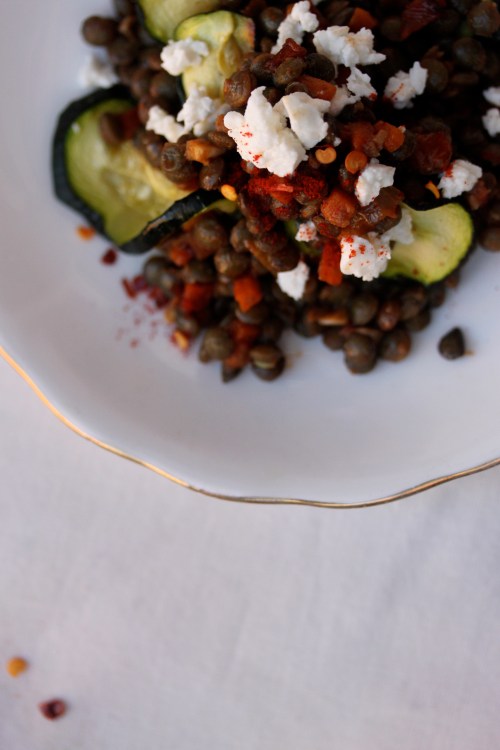 smoky lentil salad