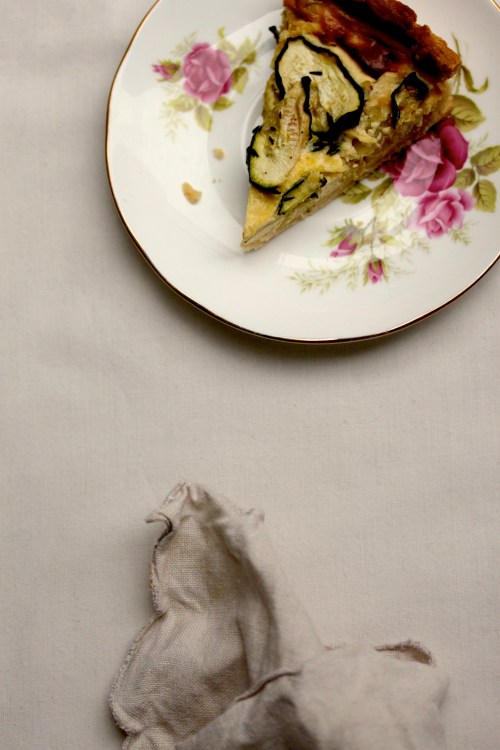 zucchini and leek quiche